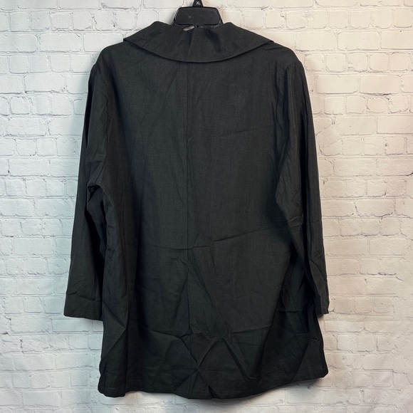 BloomChic Black Trench Coat Blazer Plus Size 2X - Picture 7 of 7
